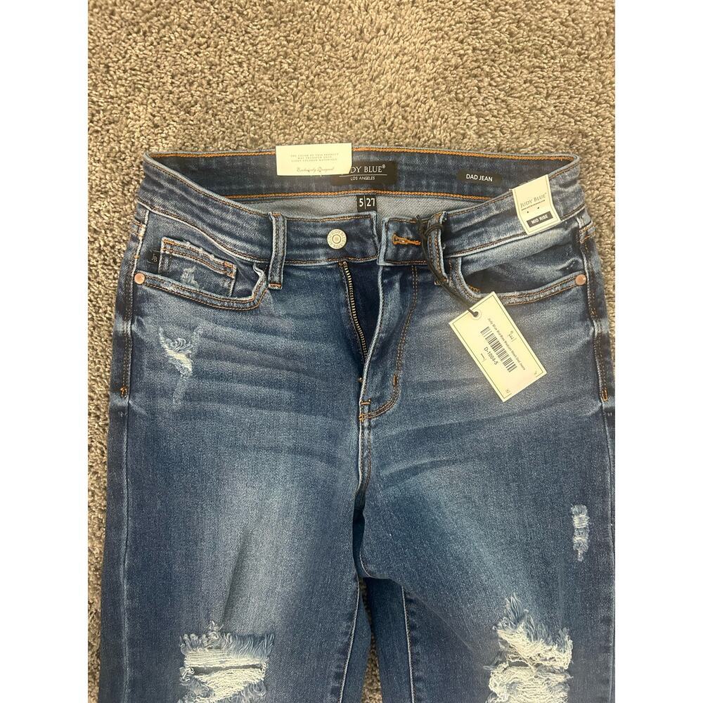 Judy Blue Size 5/27 Dad Jean Mid-Rise - Picture 2 of 7